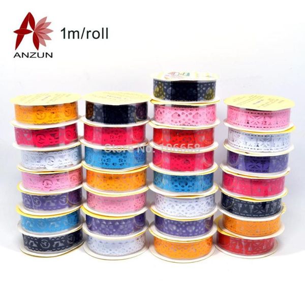 

15mm*1m diy scrapbooking colorful lace tape decoration roll sticky masking self adhesive gift wrap