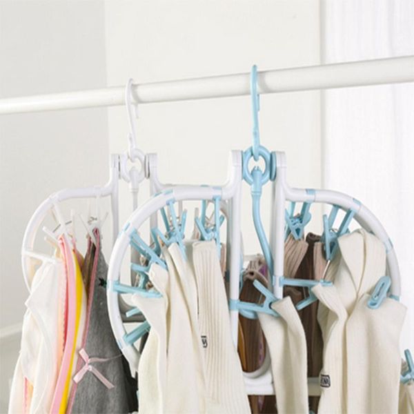 

laundry bags 32 clips multifunctional circular foldable underwear drying rack pp protection