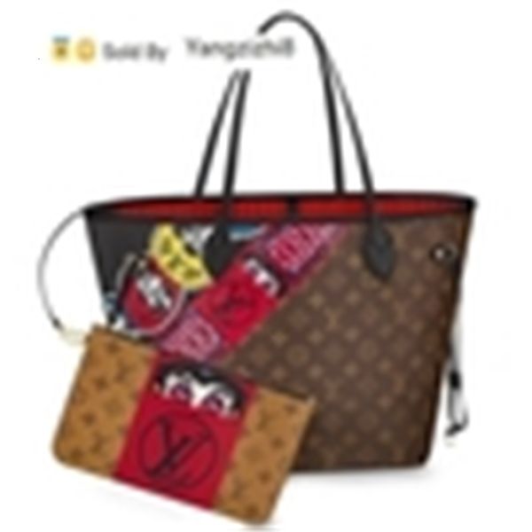 

yangzizhi8 shoulder m43499 2018 new women fashion shows mm bags totes handbags handles cross body messenger bags, Black;red