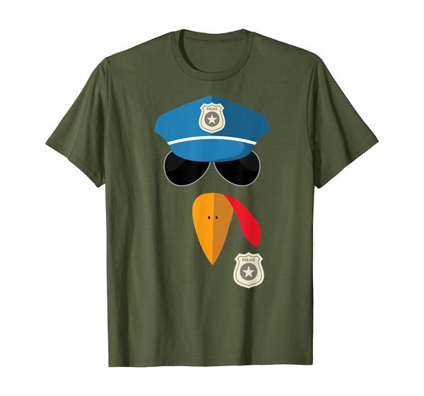 

police thanksgiving shirt turkey cop shirt for kids boys, White;black