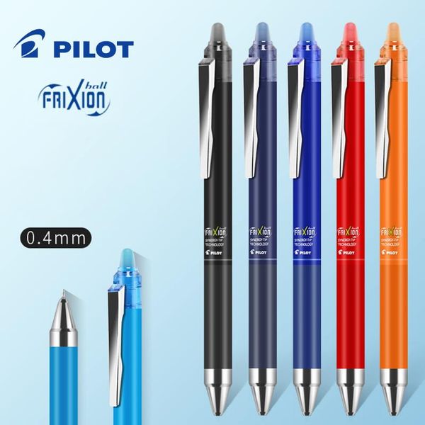 

1pcs pilot frixion lfpk-25s4 push-type color grinding friction gel pen 0.4mm with changeable refill for students pens
