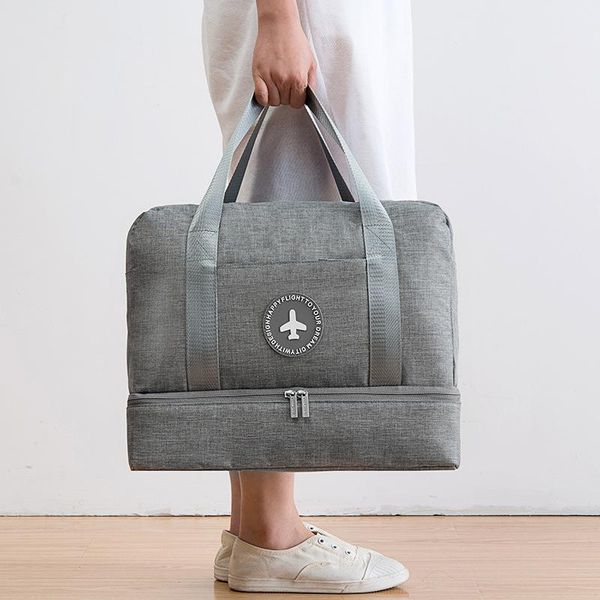 

storage bags luggage dry wet separation bag organizer packing travel duffle with shoes mesh cosmetic organiser