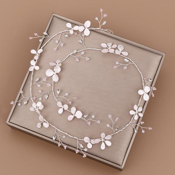 

hair clips & barrettes fashion korean handmade flower headband creative elegant bridal wedding dress headwear bride accessories jewelry ml, Golden;silver