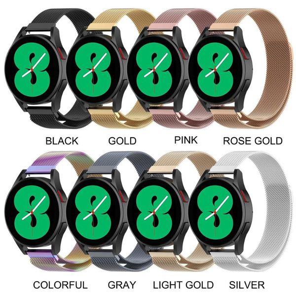 

watch bands for samsung galaxy 4 band 20mm adjustable stainless steel mesh loop wristband strap bracelet classic, Black;brown