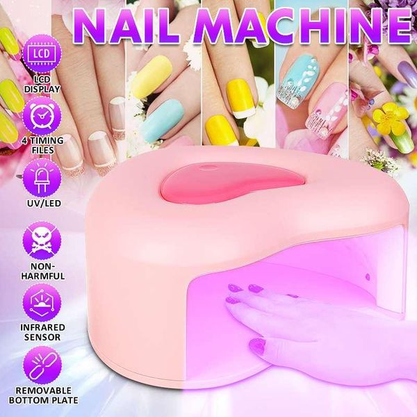 

nail dryers sun m5 220w led lamp dryer 53 leds uv heart love ice for drying gel polish timer auto sensor manicure tools