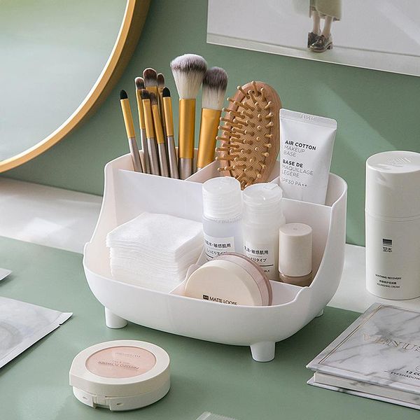 

storage boxes & bins multi-function deskmakeup organizer plastic box for cosmetic stationery household small things
