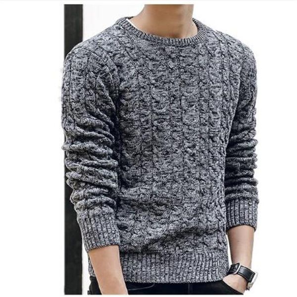 

mens sweaters 2021 fahsion o neck winter sweater men pullover long sleeve casual jumper fashion clothes men's, White;black