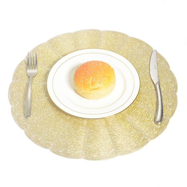 

mats & pads round pvc placemat floral colorful design kitchen dining waterproof insulation table mat home decor