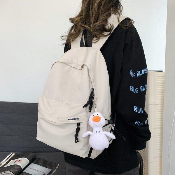 

backpack schoolbag female korean high school college students couple junior department style lace