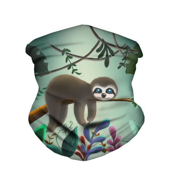 

men cute and women riding outdoor sports scarf pattern versatile sloth mask magic
