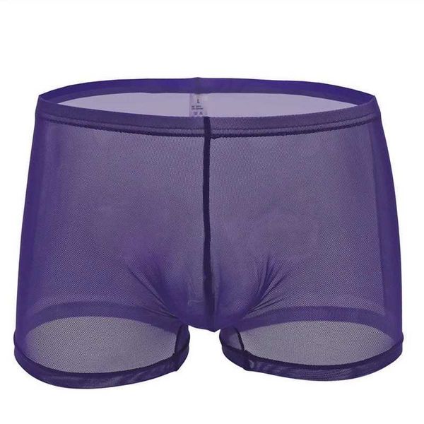 

underpants mens boxer underwear transparent see through solid shorts male panties gay breathable cueca gift for, Black;white