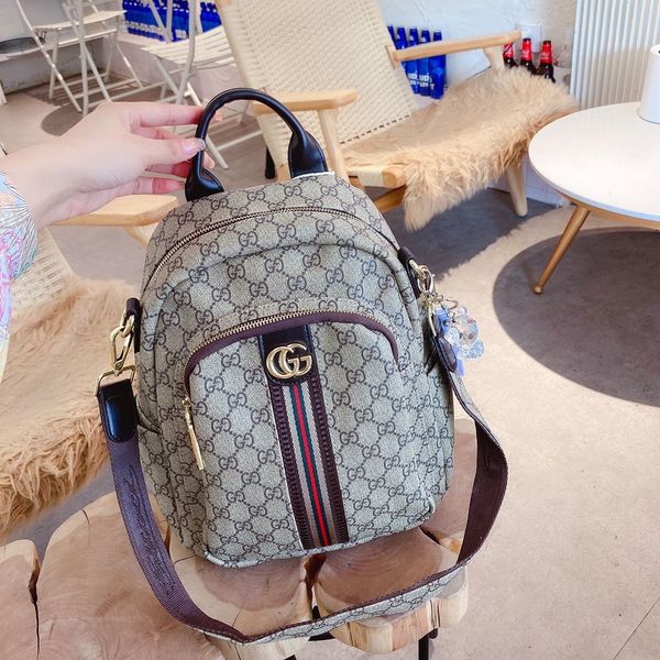 

fashion handbag backpack style women school bag backpacks woman men girls classic date code serial number 015