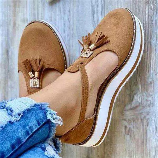 

sandals women summer platform tassel thick closed toe casual shoes solid colors slip on buckle straps female sansals, Black