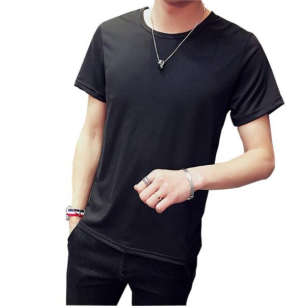 

men's t-shirts men and women casual t shirt basic tees cotton plain fashion short sleeve with soft breathable elastic, White;black