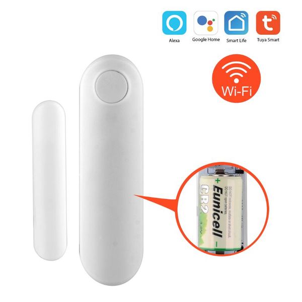 

smart home control tuya wifi door sensor open / closed detectors compatible with alexa google life app