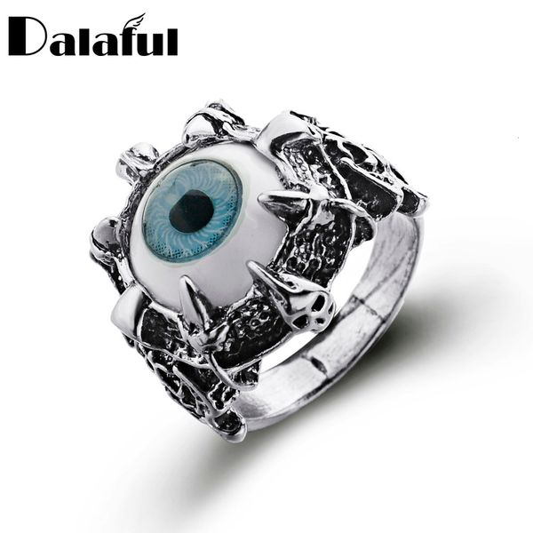 

love ring women's men's punk eyes claw biker gothic size 8 9 10 11 j026, Slivery;golden