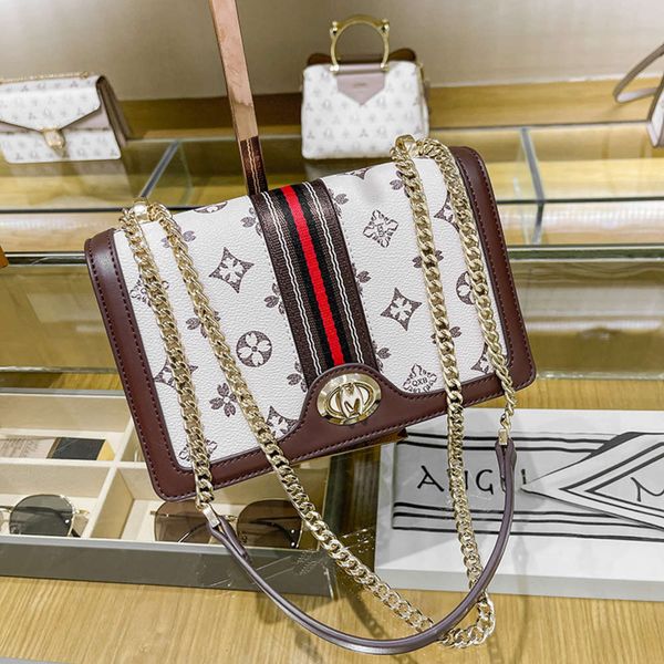 

hbp fashion women's bag 2021 new style messenger bag shoulder hand small square spring summer chain