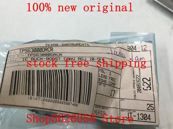 

smart power plugs tps63000drcr qfn 100% originai 10pcs-300pcs/lot stock