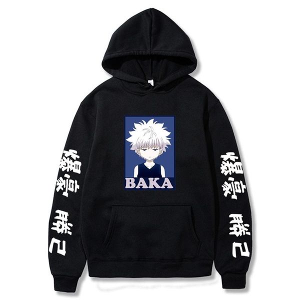 

men's hoodies & sweatshirts harajuku my hero academia couple wear japanese anime boku no printed hoodie streetwear, Black