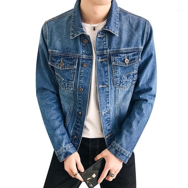 

men's jackets 2021 spring autumn denim mens trendy fashion outwear hip hop retro jeans coats male cowboy slim bomber jacket, Black;brown