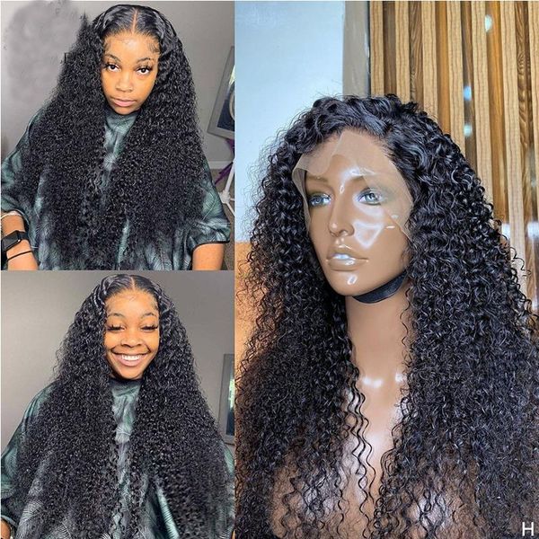 

synthetic wigs 26inch long kinky curly lace front for black women with baby hair heat resistant fiber glueless wig 180% density