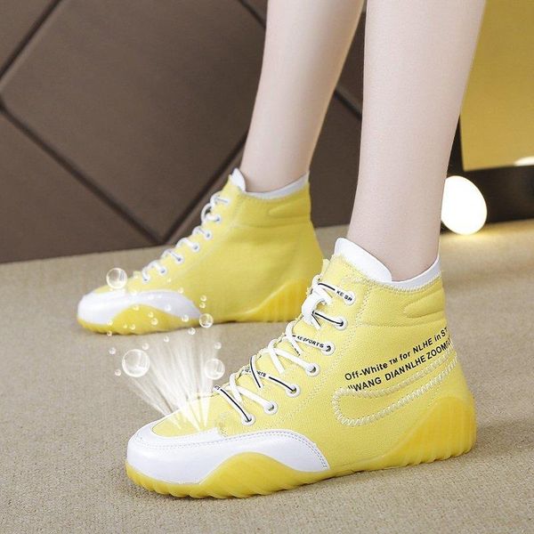 

boots women ankle 2021 fashion spring autumn canvas walking sneakers for flat casual sports shoes tenis feminino, Black