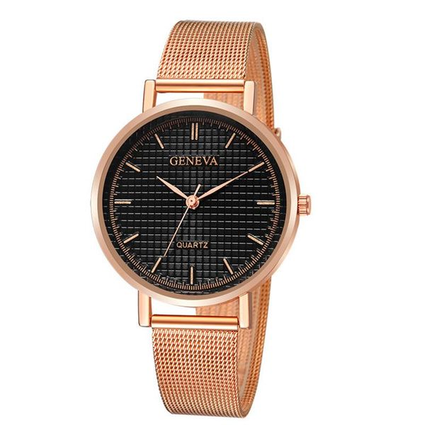 

watch ladies women stainless steel casual quartz wrist watches hodinky relogios femininos saat wristwatches, Slivery;brown