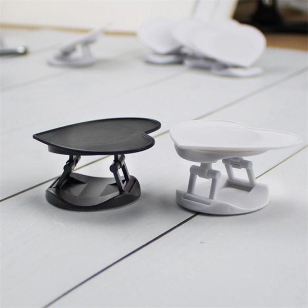

cell phone mounts & holders 20-100pcs concave grooved blank round material mobile folding stretch bracket holder