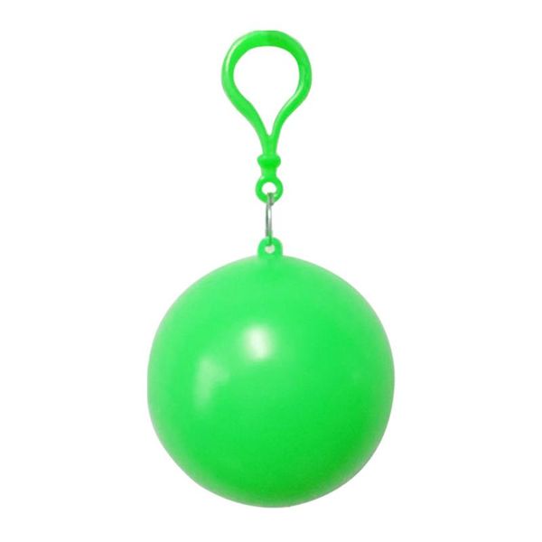 

raincoats 6pcs/pack transparent outdoor waterproof hiking camping travel student emergency portable ball disposable raincoat with hook