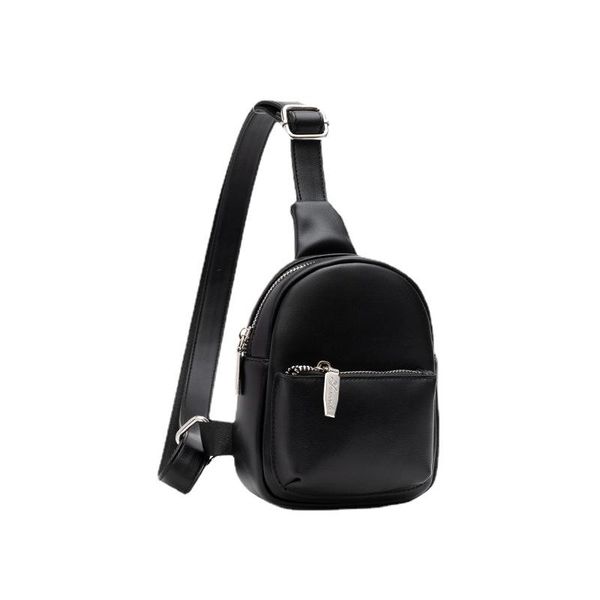 

waist bags women's chest bag 2021 all-match pu crossbody shoulder solid color