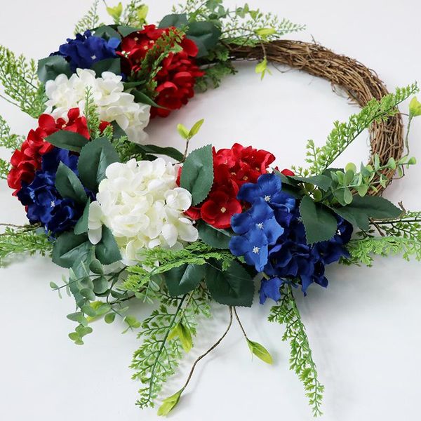 

decorative flowers & wreaths full or half artificial hydrangea wreath wedding accessories decor christmas party door ornaments farmhouse hom