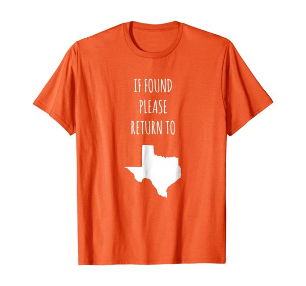 

if found please return to texas funny state t shirt, White;black