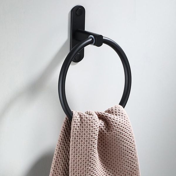 

towel racks holder round ring wall mounted rack shelf for home el