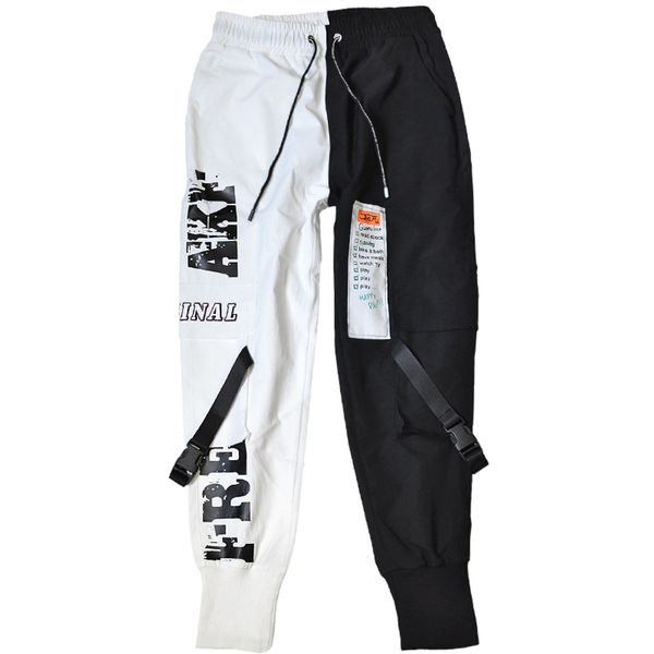 

men's sports , belt, casual wear, harem style, hip hop, 2022, Black