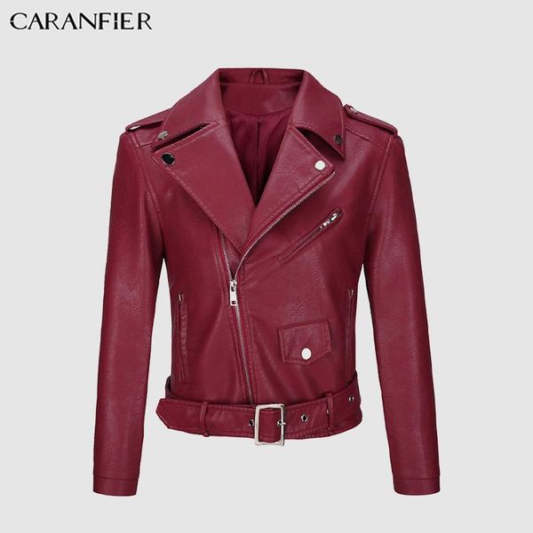

women faux leather jacket winter autumn lady coats black lapel moto biker punk outerwear with belt eu size women's