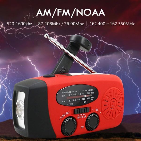 

radio multifunctional hand crank solar usb charge wb power bank