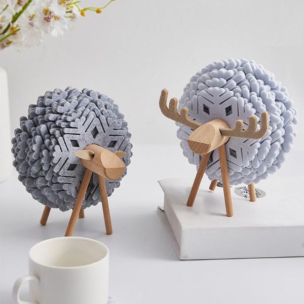 

mats & pads cup mat sheep shape anti slip office art craft tea holder reusable kitchen nordic style gift 3d felt heat insulated