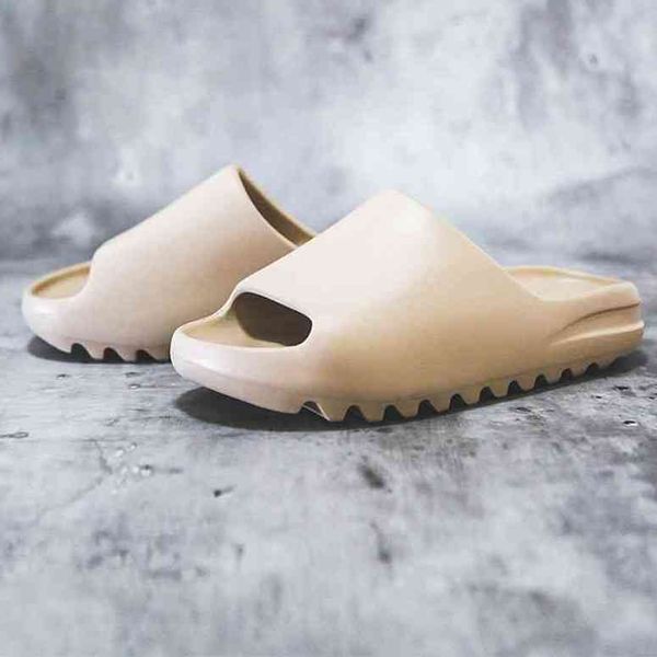 

yeesy slide women men slippers desert sand bone resin sandal bench foam runner sneakers indoor outdoor brown football basketball soccer shoe, Black
