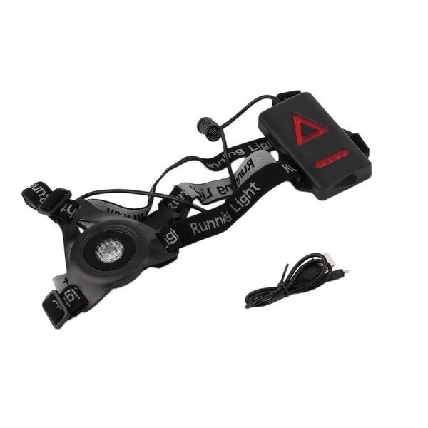 

1200lm xpe outdoor sport running lights q5 led night warning usb charge chest lamp white light torch bike