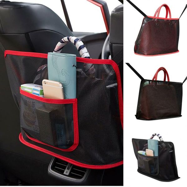 

storage bags advanced car net pocket handbag holder seat between pet barrier dog dropship