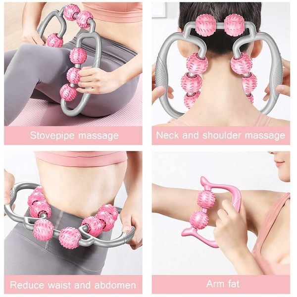 

yoga massager block floating massage roller for arm leg neck muscle tissue fitness gym pilates sports wheel foam balls