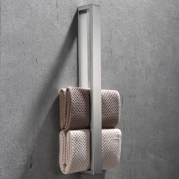 

towel racks self-adhesive rail without drilling guest holder stainless steel 40 cm