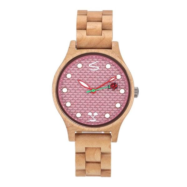 

fashionable luxury custom logo japan movt quartz wooden watch women watches wristwatches, Slivery;brown
