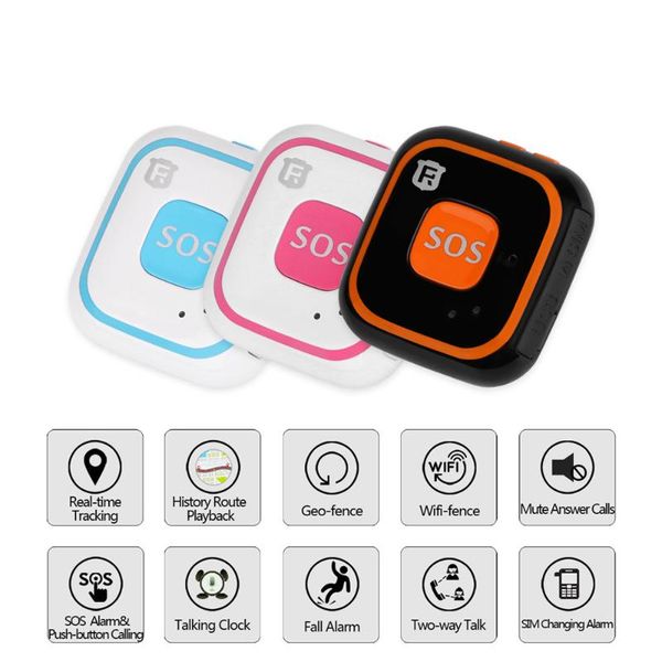 

car gps & accessories mini tracker children personal two-way call sos fall alert waterproof child kids voice monitor geo-fence