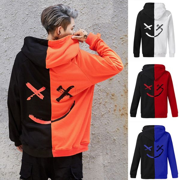 

new hoodie 2021 fashion men women stylist hoodies blue orange purple mens 5 colors size m-4xl, Black