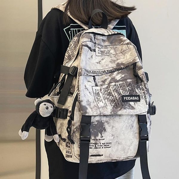 

backpack est large capacity waterproof nylon men back pack women vintage laptravel school bag mochila mujer casual