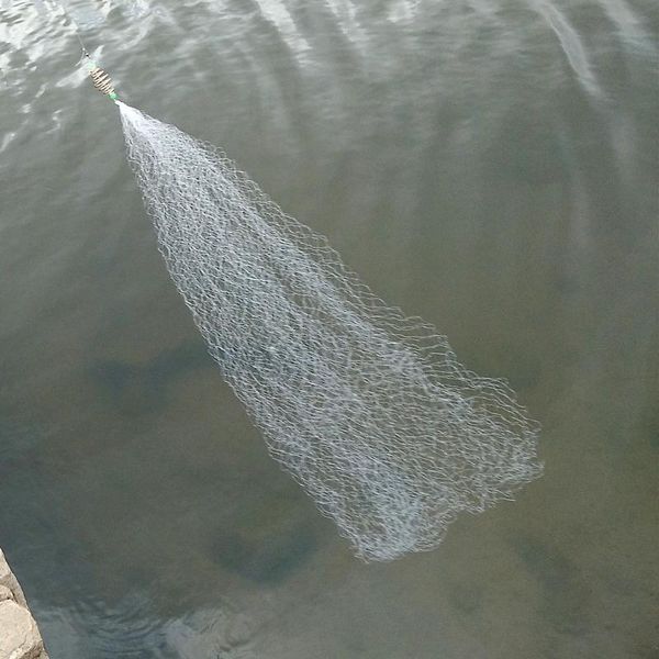 

fishing accessories baitcast net recyclable fish web mesh size 1.5-7cm length 80-90cm winter tackle