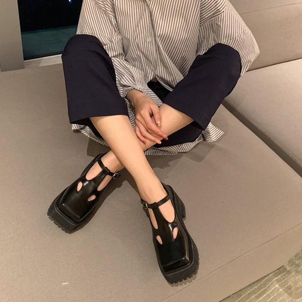 

boots retro lolita shoes harajuku high heel casual creepers punk shoe ladies wedges platform pumps gothic black bota mujer