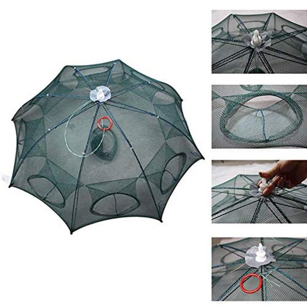 

4/6/8 / 10-hole outdoor chinese fishing gear/fishing nerap/folding gear//toss net fish/crayfish/crab accessories