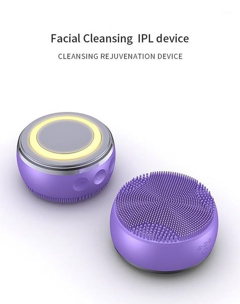 

selling colorful light face massager ems micro-current facial beauty device silicone cleansing vibration electric brush1